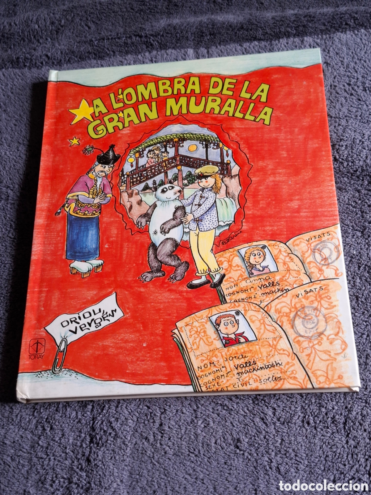Libros de segunda mano: L25. Club Rodamons Anna & Jordi 4 - A La Sombra De La Gran Muralla, Verg&eacute;s, Pilar&iacute;n, Toray 1985.