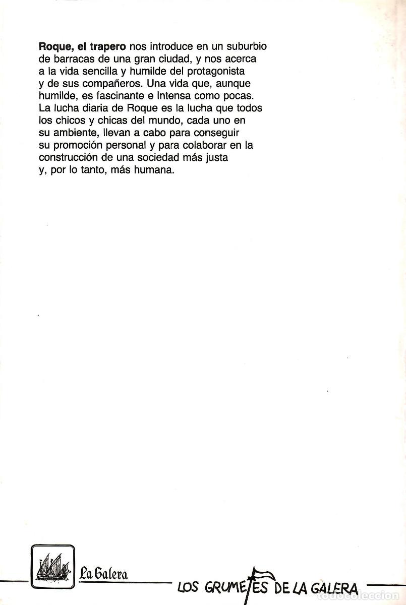 Libros de segunda mano: ROQUE EL TRAPERO - JOSEP VALLVERD&Uacute; - Foto 2