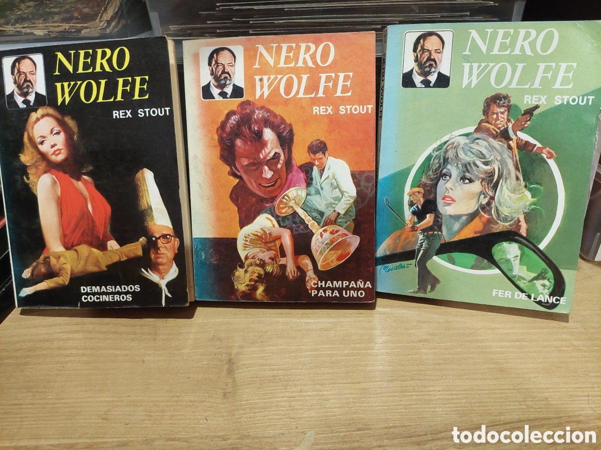 Libri di seconda mano: NERO WOLFE REX STOUT ,DENASUADOS COCINEROS, CHAMPA&Ntilde;A PARA UNO,FER LANCE