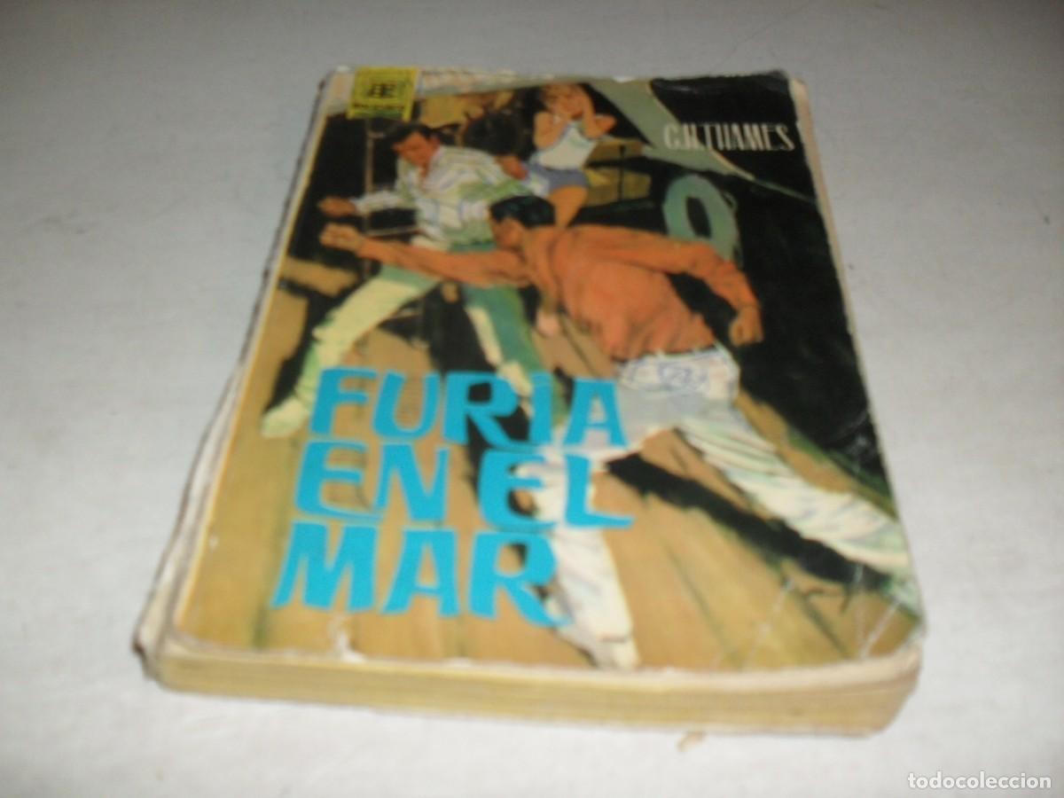 Libri di seconda mano: POLICIACO N&ordm; 36 FURIA EN EL MAR,DE C.H.THAMES.TORAY,1962