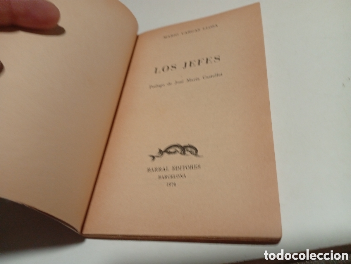 Libros de segunda mano: Libro Los Jefes de Mario Vargas Llosa - Foto 3