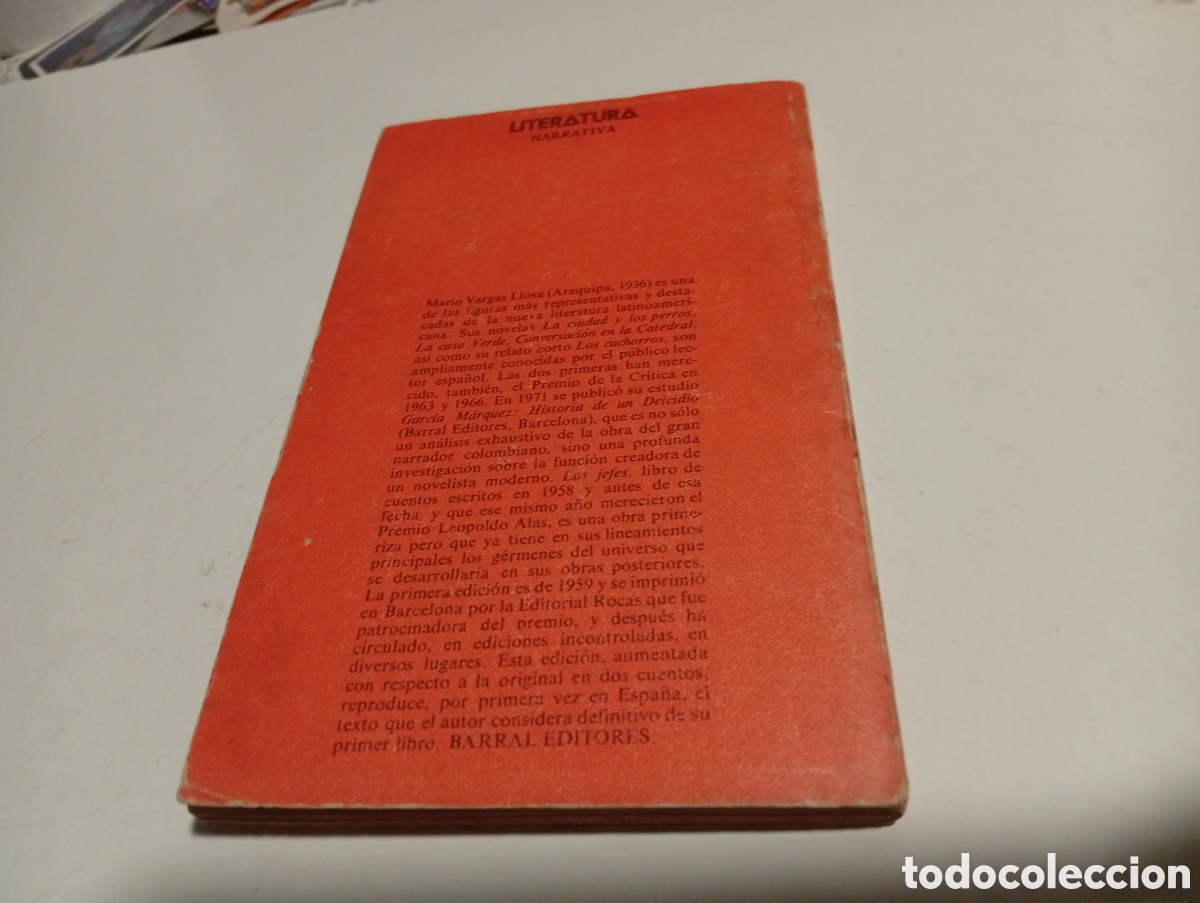 Libros de segunda mano: Libro Los Jefes de Mario Vargas Llosa - Foto 6