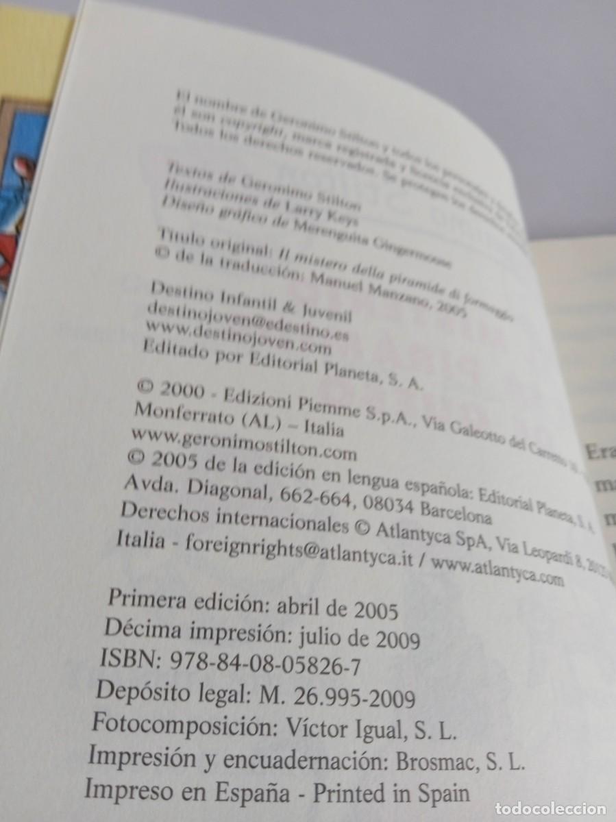 Libros de segunda mano: GERONIMO STILTON El Misterio de la Pir&aacute;mide de Queso - Foto 5