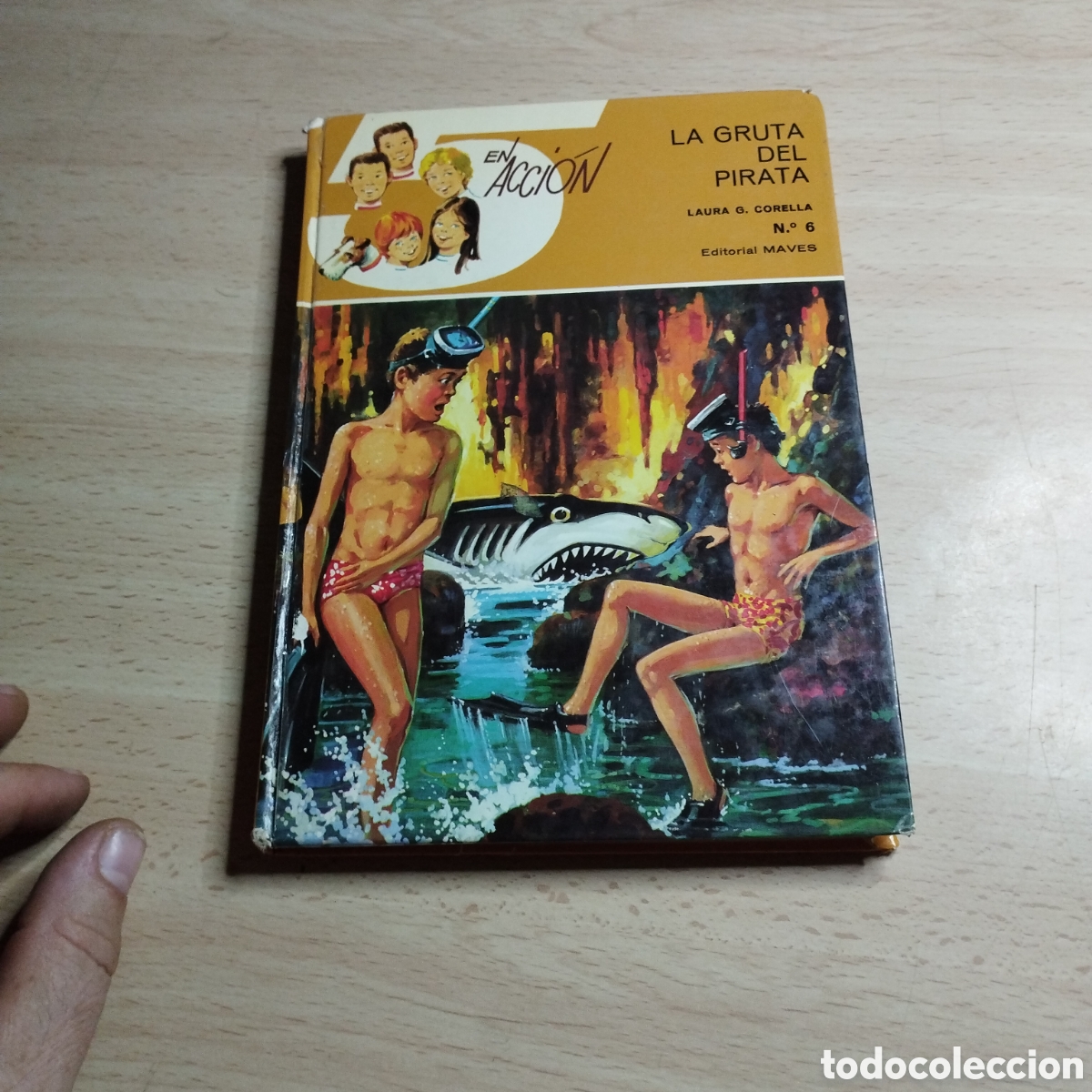 Libri di seconda mano: 5 en acci&oacute;n. N⁰6. La Gruta del pirata. 1979. Maves