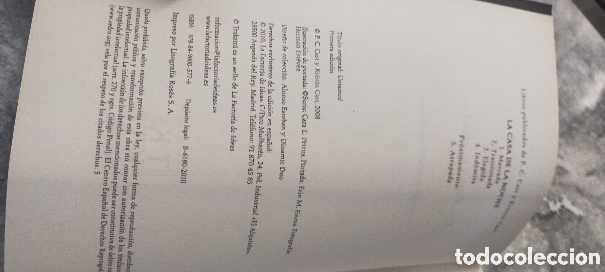 Libros de segunda mano: Libro IND&Oacute;MITA P.C. CAST - Foto 4