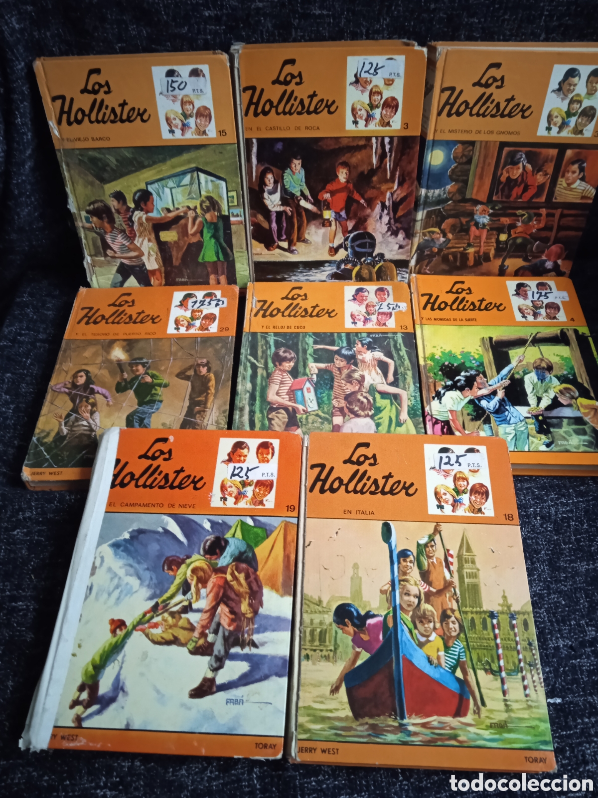 Gebrauchte B&uuml;cher: LOS HOLLISTER - LOTE DE 8 EJEMPLARES / AUTOR : JERRY WEST - EDITORIAL TORAY A&Ntilde;OS 80