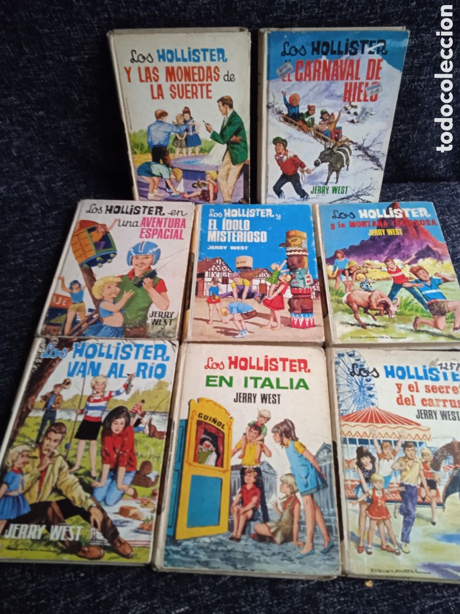 Gebrauchte B&uuml;cher: LOS HOLLISTER - LOTE DE 8 EJEMPLARES / AUTOR : JERRY WEST -EDICION A&Ntilde;OS 70