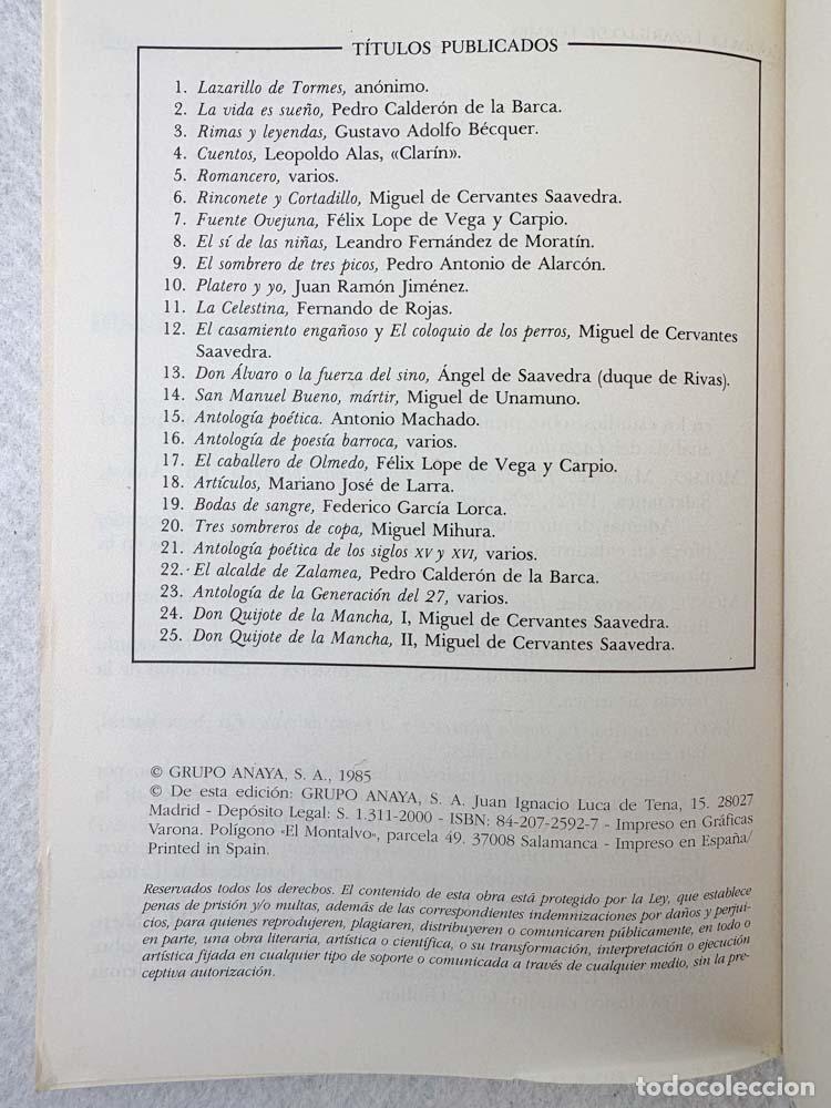 Libros de segunda mano: Lazarillo de Tormes - An&oacute;nimo - Foto 5