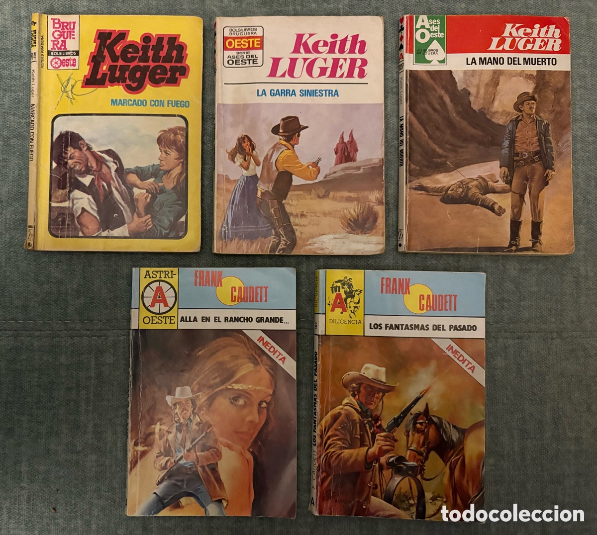 Gebrauchte B&uuml;cher: (L459)-LOTE DE 5 NOVELAS DEL OESTE.