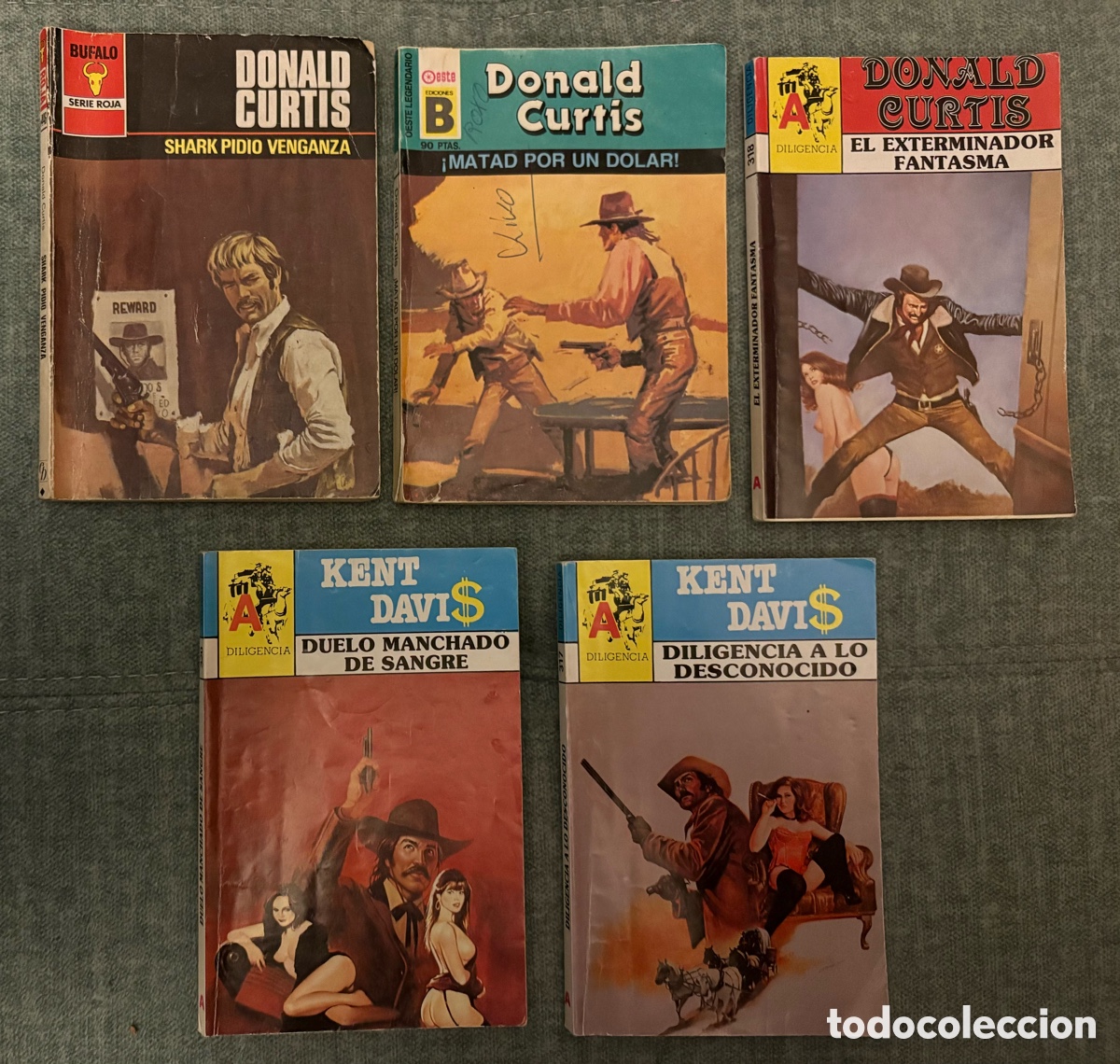 Gebrauchte B&uuml;cher: (L460)-LOTE DE 5 NOVELAS DEL OESTE.