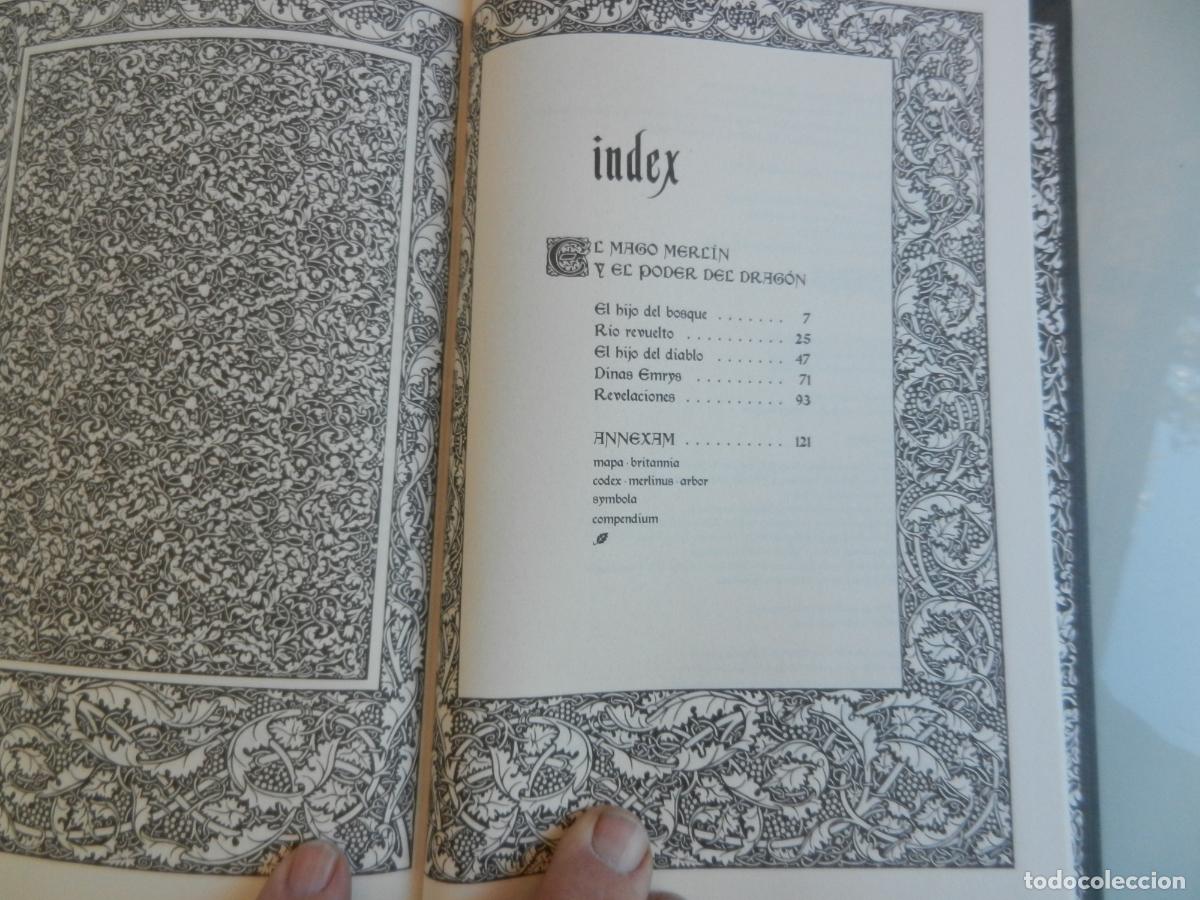 Libros de segunda mano: EL MAGO MERL&Iacute;N Y EL PODER DEL DRAG&Oacute;N - CODEX MERLINUX - &Aacute;LVARO MARCOS/SERGIO PARRA - RBA 2021. - Foto 8