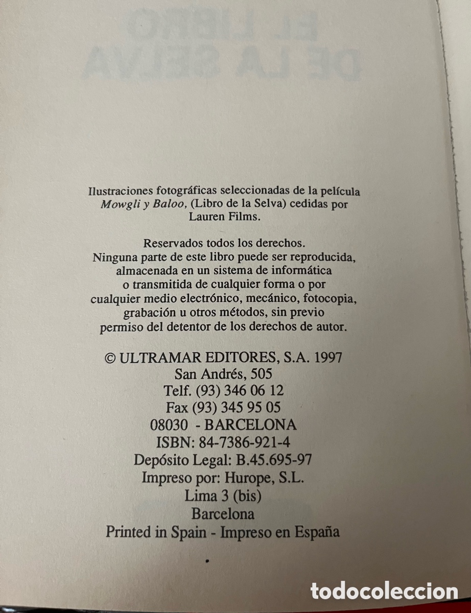 Libros de segunda mano: Libro El libro de la selva - Rudyard Kipling - Foto 5