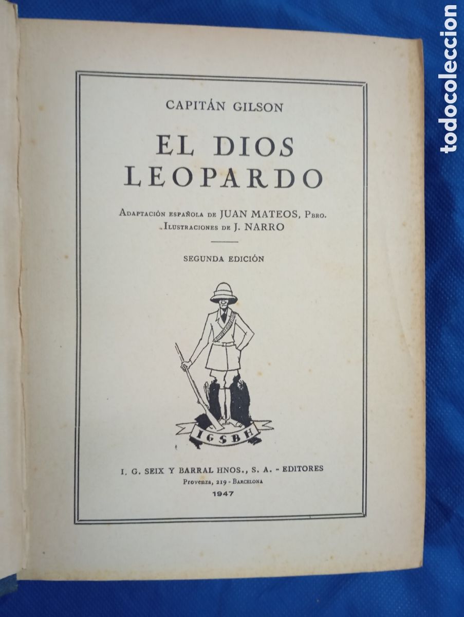 Libros de segunda mano: Capit&aacute;n Gilson, El dios Leopardo - Foto 2
