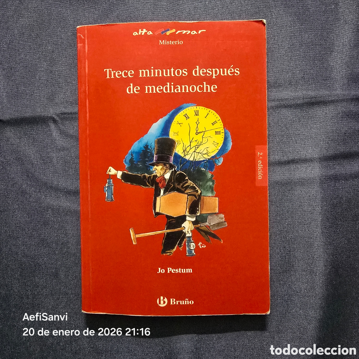 Second hand books: TRECE MINUTOS DESPU&Eacute;S DE MEDIANOCHE (JO PESTUM) (ALTA MAR, BRU&Ntilde;O)