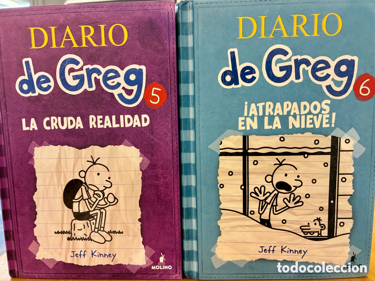 Libri di seconda mano: EL DIARIO DE GREG / DOS LIBROS Jeff Kinney N.&ordm; 5 y 6