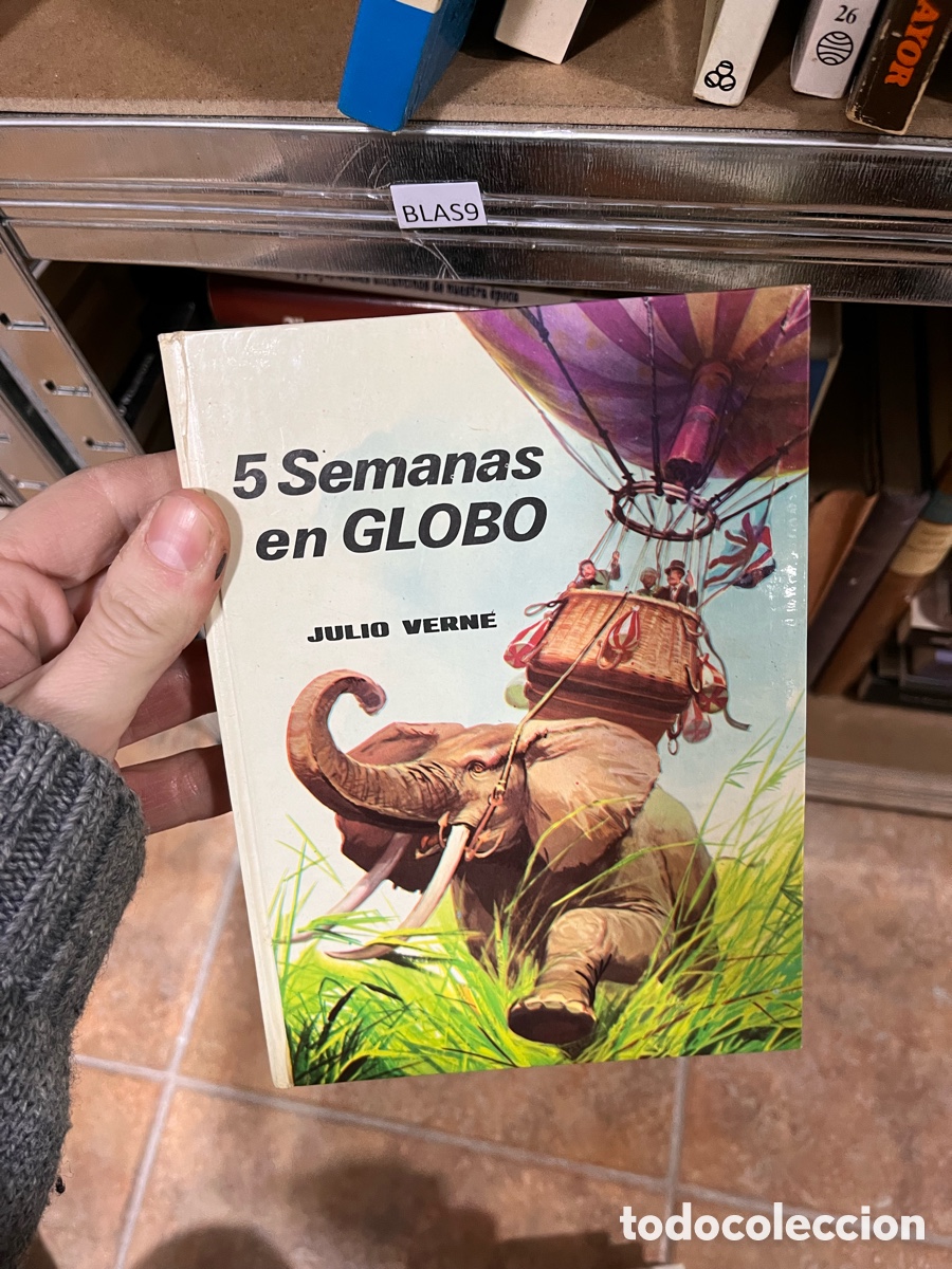 Libros de segunda mano: Blas9 5 SEMANAS EN GLOBO - JULIO VERNE - EDITORIAL VASCO AMERICANA -