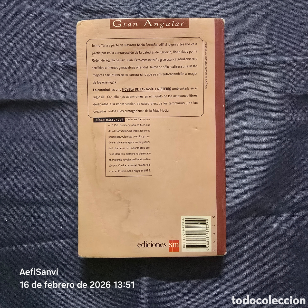 Libros de segunda mano: LA CATEDRAL (C&Eacute;SAR MALLORQU&Iacute;) (GRAN ANGULAR, SM) - Foto 2