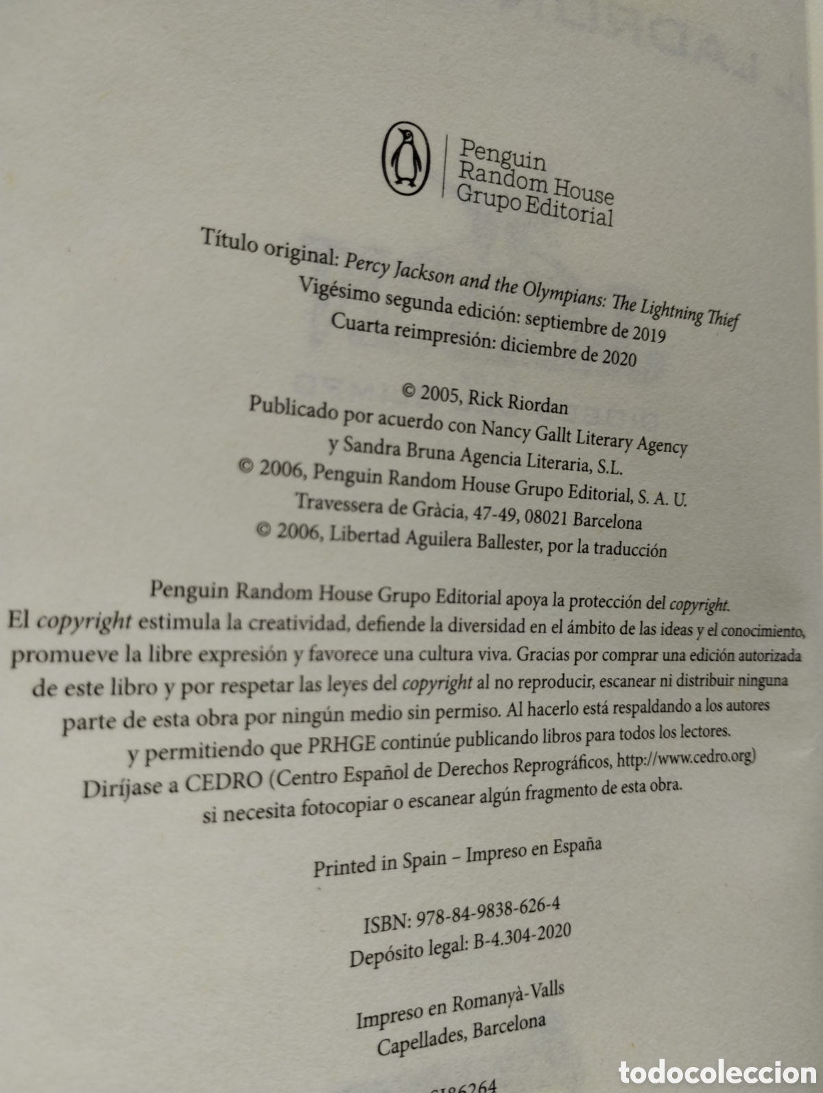 Libros de segunda mano: PERCY JACSON, EL LADR&Oacute;N DEL RAYO - Foto 5