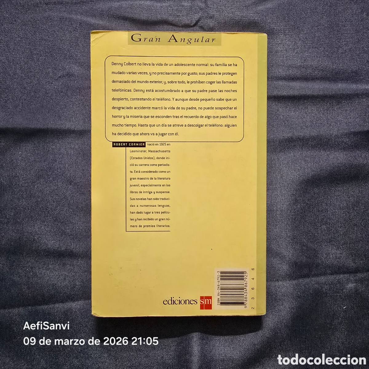 Libros de segunda mano: EN MEDIO DE LA NOCHE (ROBERT CORMIER) (GRAN ANGULAR, SM) - Foto 2