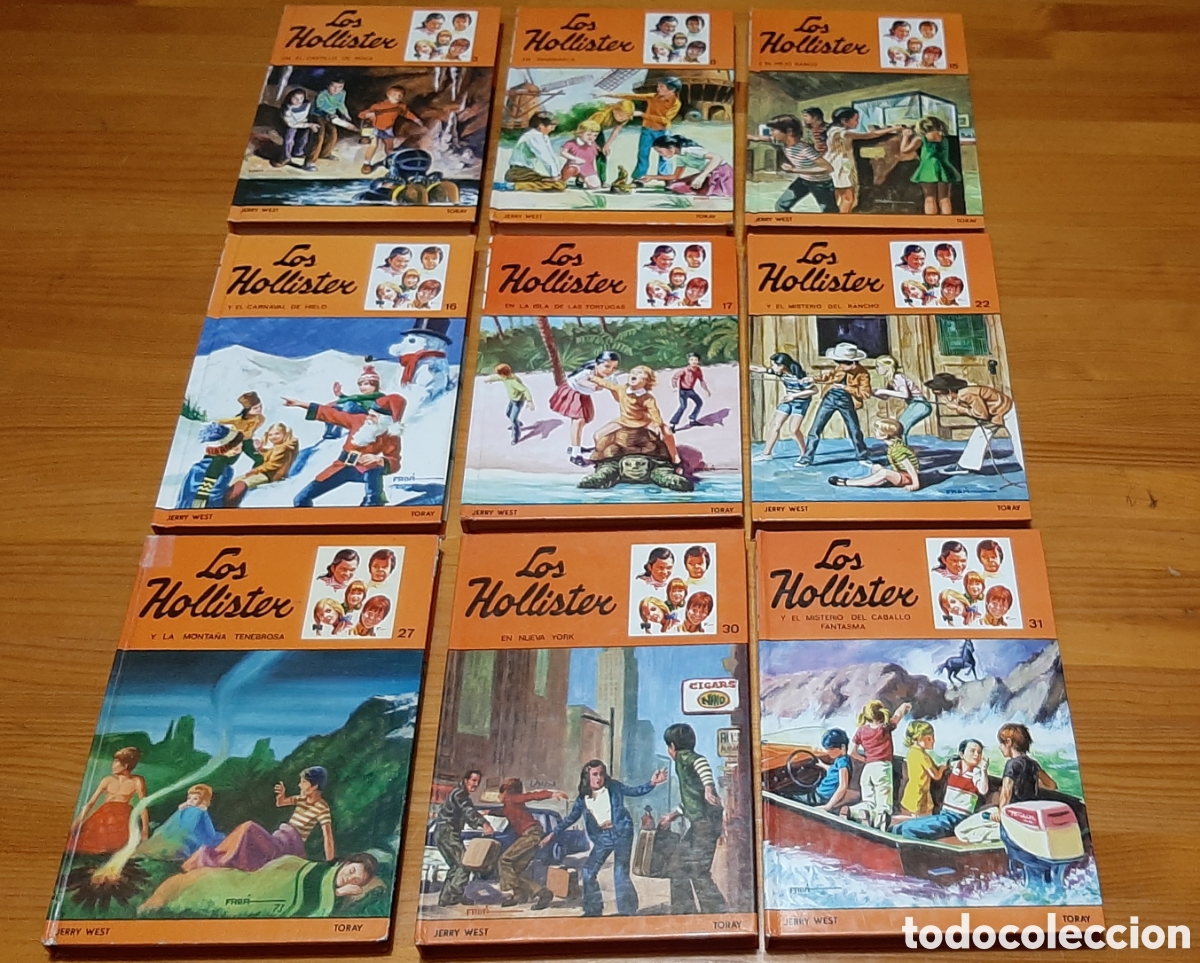 Libros de segunda mano: Los Hollister (lote de 9 vol&uacute;menes)