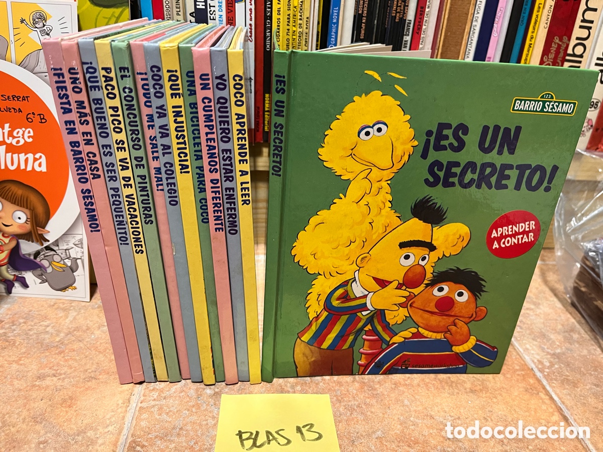 Libros de segunda mano: Blas13 lote de 13 libros ilustrados en carton&eacute; de barrio s&eacute;samo