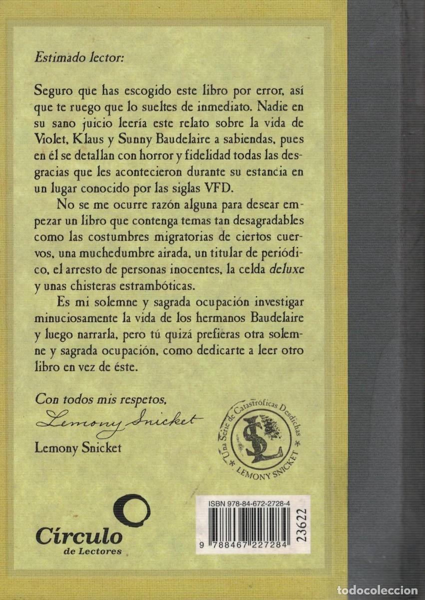 Libros de segunda mano: Lemony Snicket, La villa vil - Foto 2