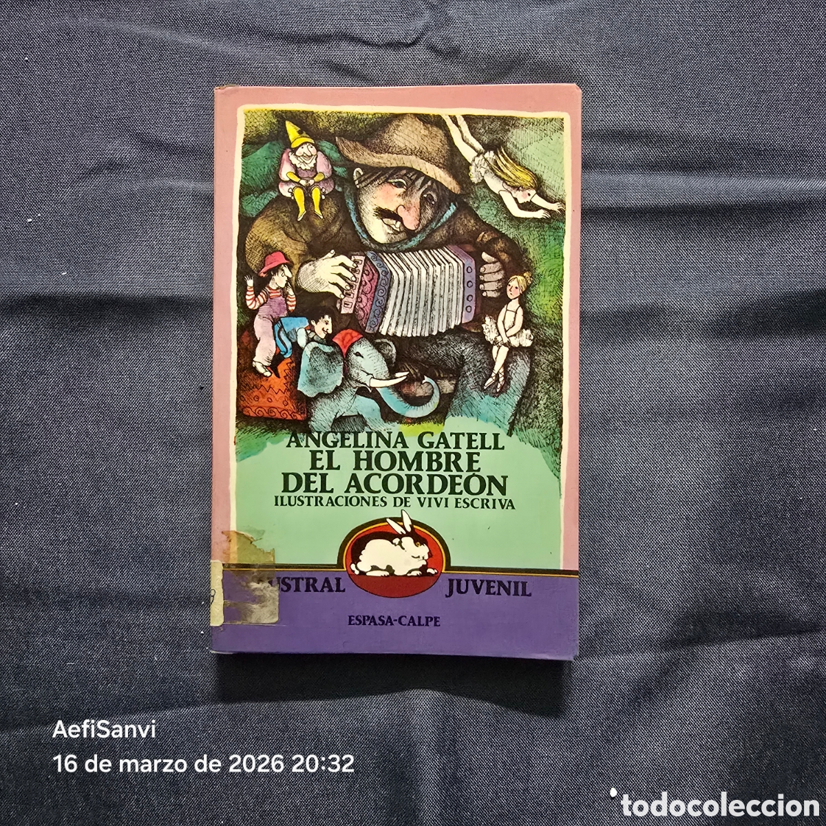 Libros de segunda mano: EL HOMBRE DEL ACORDE&Oacute;N (ANGELINA GATELL) (AUSTRAL JUVENIL, ESPASA-CALPE)