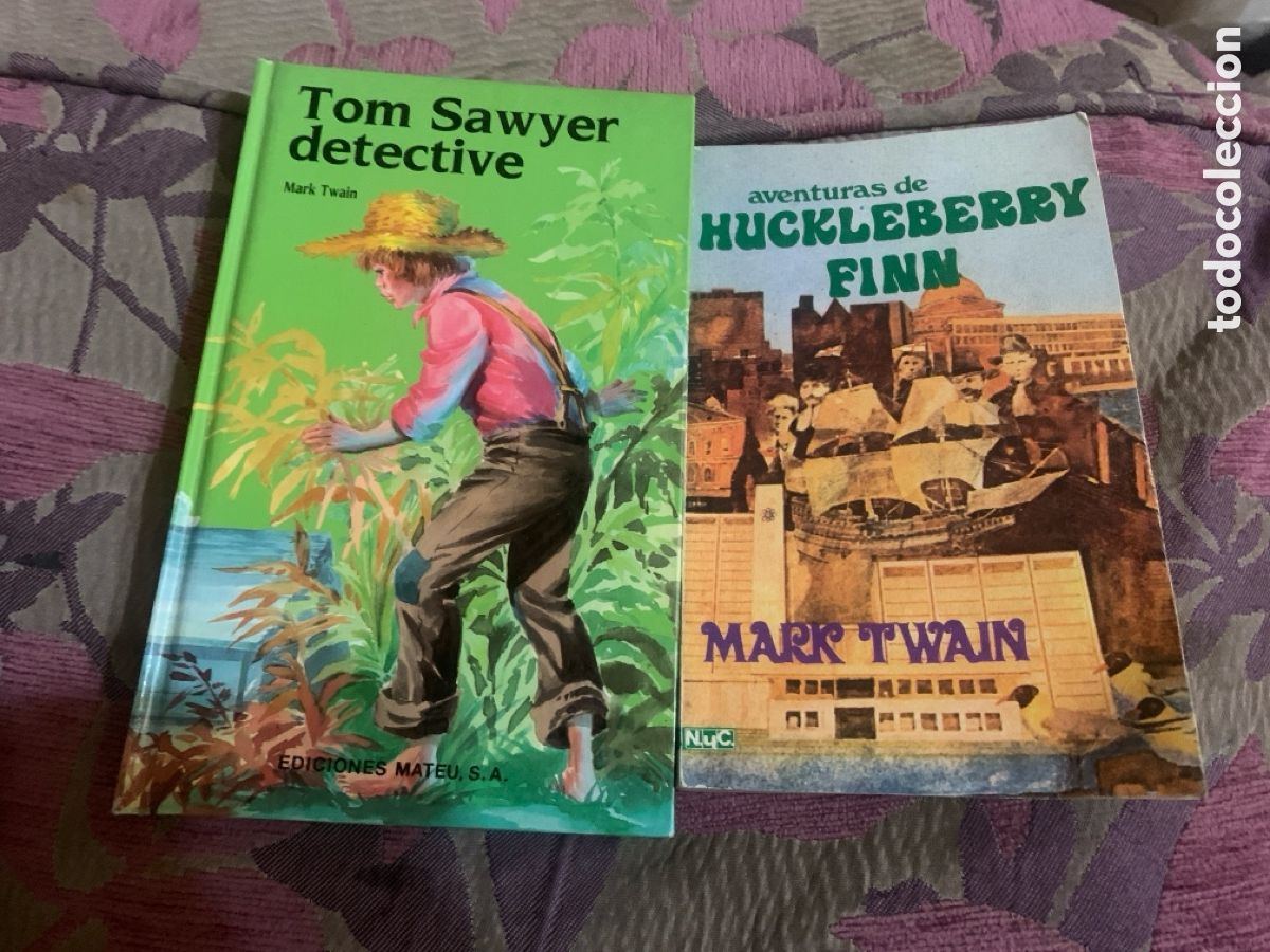 Livros em segunda m&atilde;o: Lote mark twain sawyer huckleberry finnn