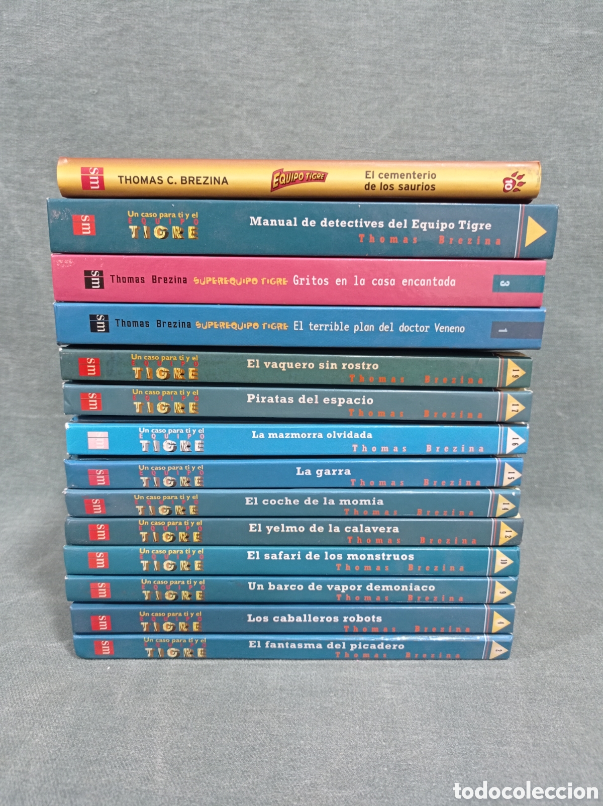 Libros de segunda mano: EQUIPO TIGRE - ED. SM - LOTE DE 14 LIBROS - INCLUYE 2 N&Uacute;MEROS DE SUPEREQUIPO TIGRE