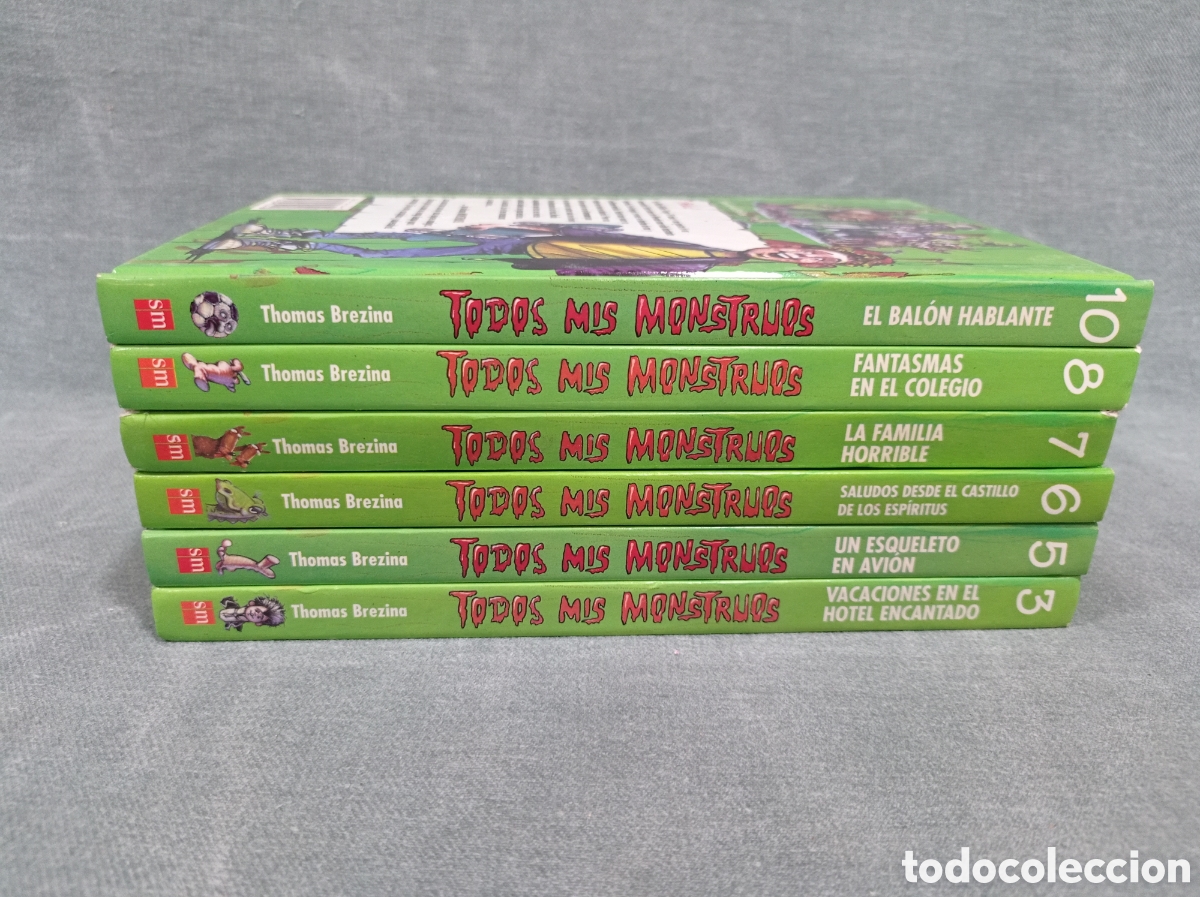 Libros de segunda mano: COLECCI&Oacute;N TODOS MIS MONSTRUOS - THOMAS BREZINA - LOTE DE 6 LIBROS