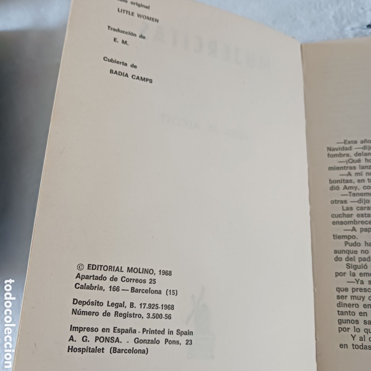 Libros de segunda mano: Mujercitas de Luisa M.Alcott - Foto 4