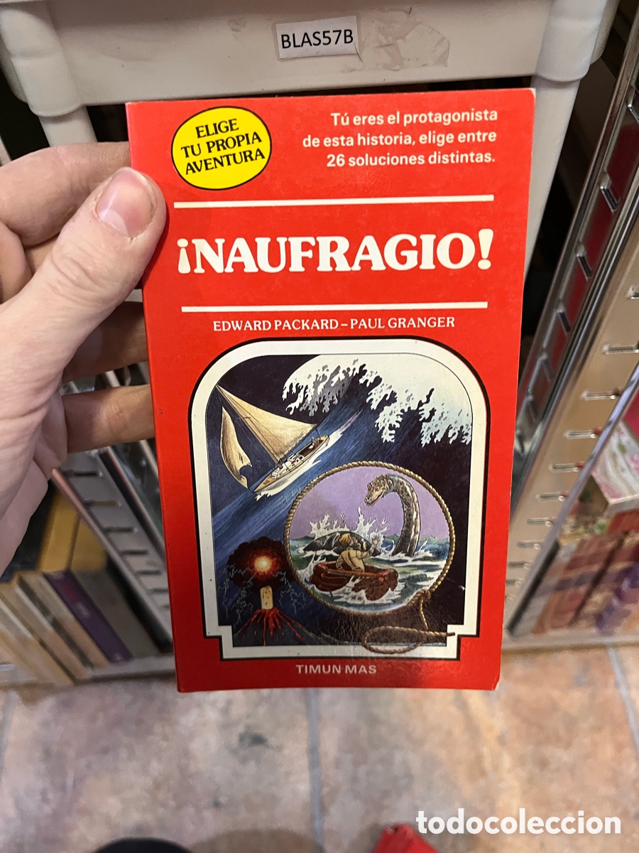 Libros de segunda mano: Blas57B &iexcl;NAUFRAGIO! EDWARD PACKARD - PAUL GRANGER timun m&aacute;s elige tu propia aventura