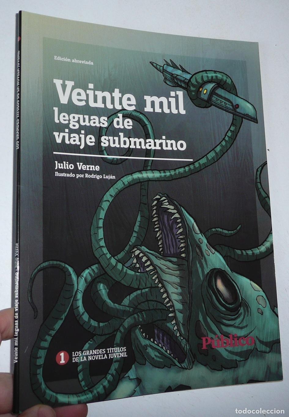 Libros de segunda mano: Veinte mil leguas de viaje submarino. Julio Verne (Los Grandes T&iacute;tulos de la Novela Juvenil P&uacute;blico)