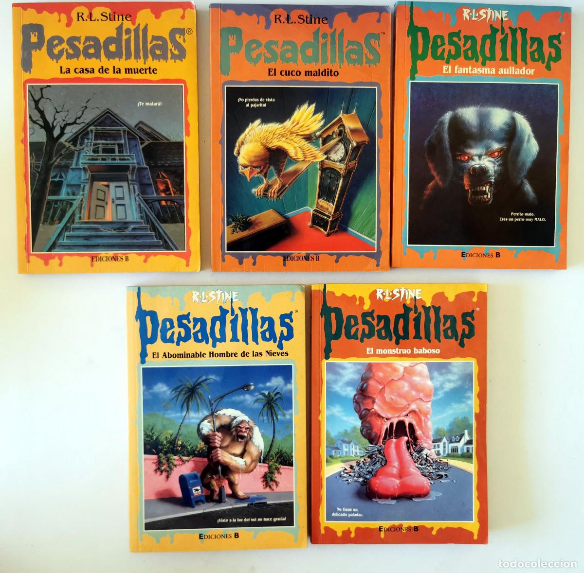 Livres d'occasion: R L Stine Pesadilla La casa de muerte El cuco maldito Fantasma aullado Monstruso baboso Abominable