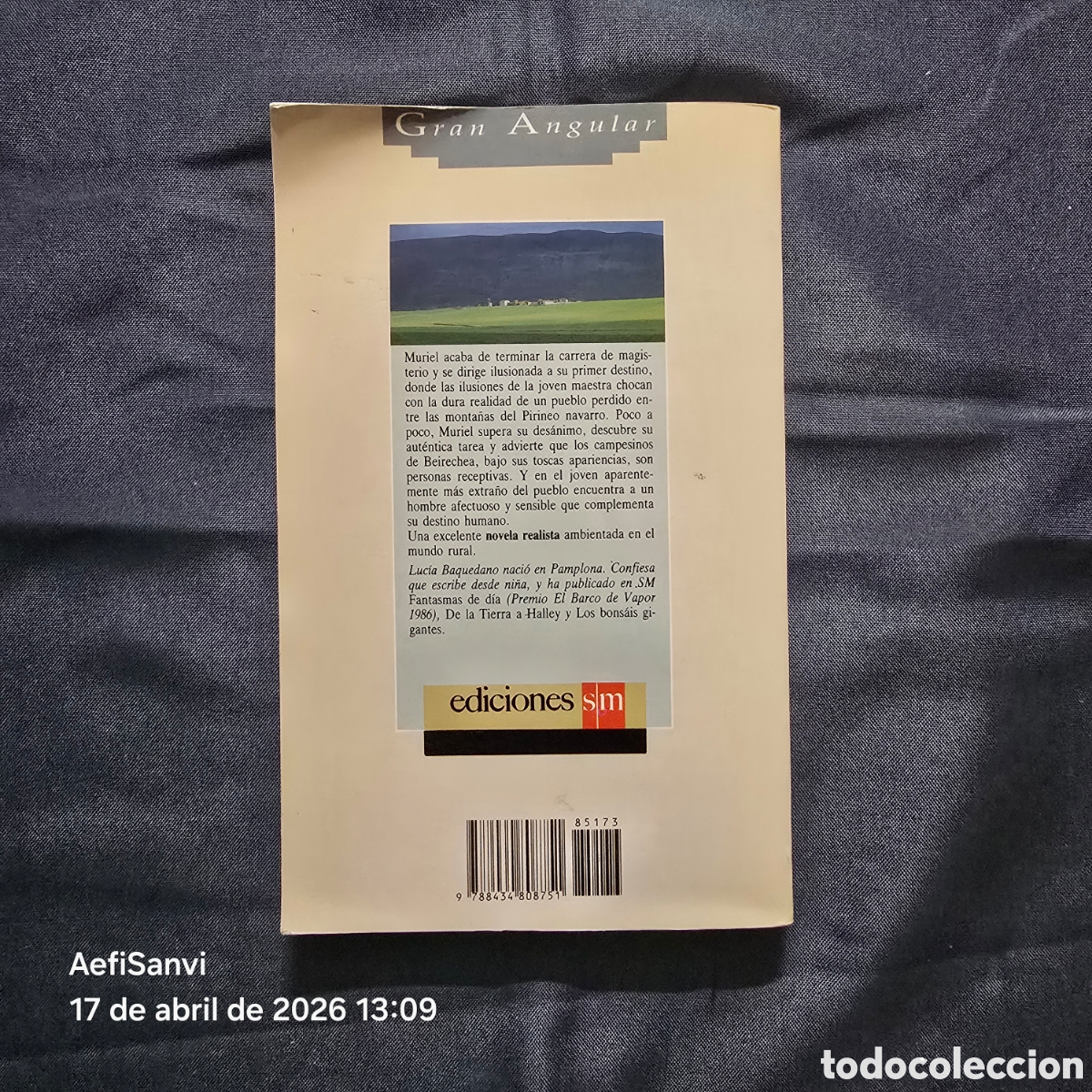 Libros de segunda mano: CINCO PANES DE CEBADA (LUC&Iacute;A BAQUEDANO) (GRAN ANGULAR, SM) - Foto 2