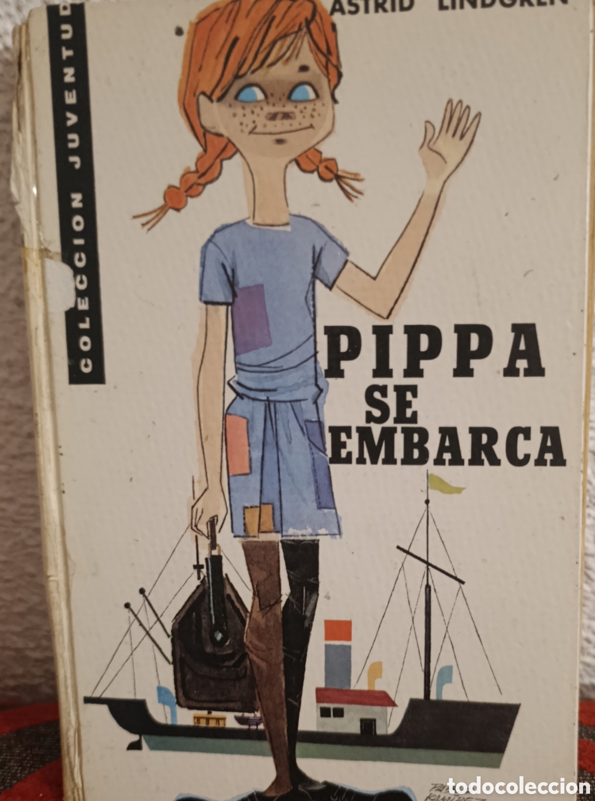 Libros de segunda mano: Libro &rdquo;Pippa se embarca&rdquo; - Astrid Lindgren - Colecci&oacute;n Juventud