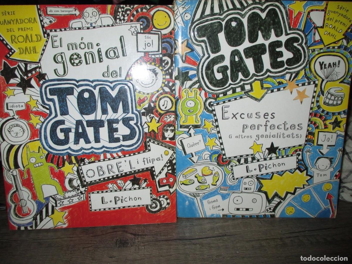 Libros de segunda mano: 288- Pack 2 Llibres Tom Gates (Catal&agrave;) - Estat Excel&middot;lent