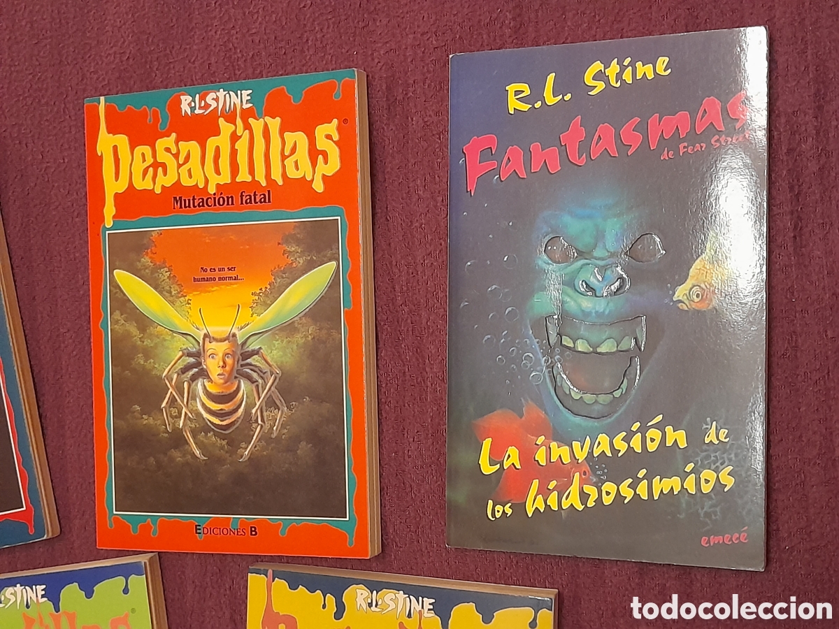 Libros de segunda mano: Lote de 5 libros Pesadillas R.L. Stine de los 90
