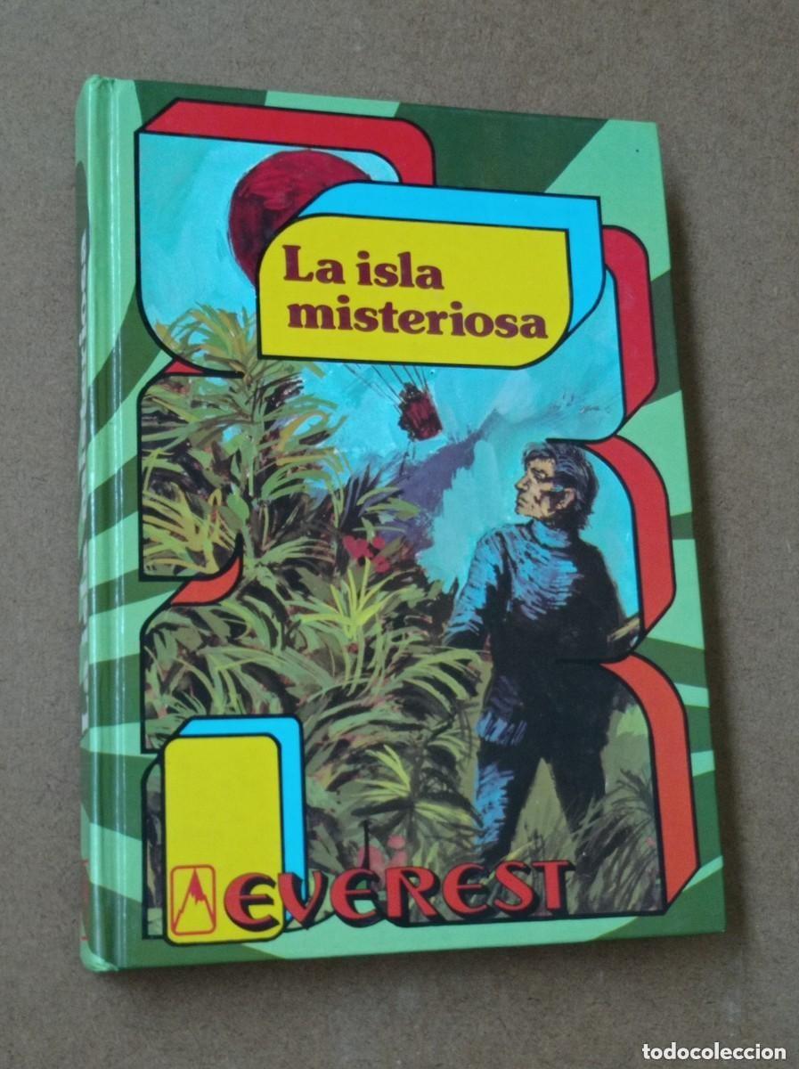 Libros de segunda mano: LA ISLA MISTERIOSA. JULIO VERNE. VERSI&Oacute;N DE TERESA MAYORAL, ILUSTRA RUIZ NAVARRO. EVEREST, 1981 +++