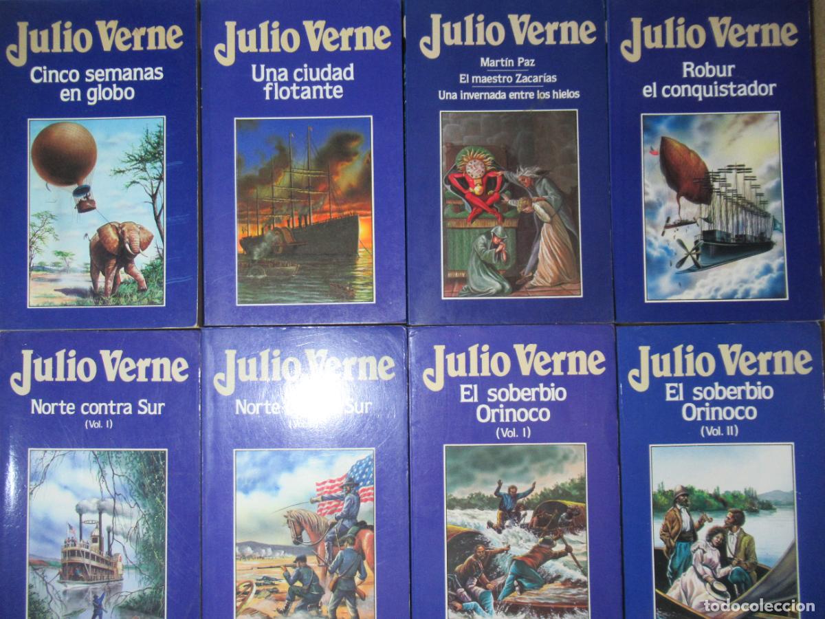 Libros de segunda mano: JULIO VERNE - EDICIONES ORBIS - LOTE 8 NOVELAS