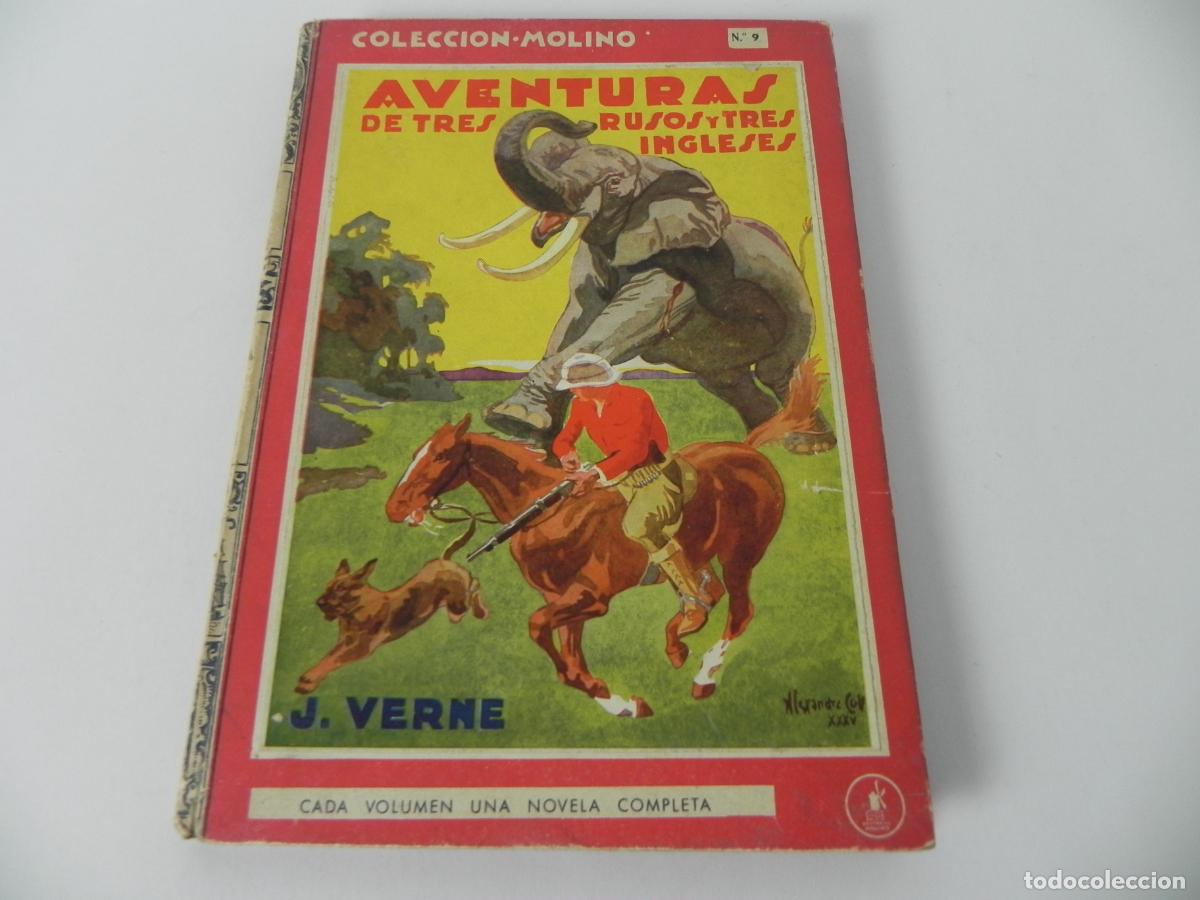 Libros de segunda mano: AVENTURAS DE TRES RUSOS Y TRES INGLESES) COLECCI&Oacute;N MOLINO N&ordm; 9 (TAPA DURA) EDIT. MOLINO-1948