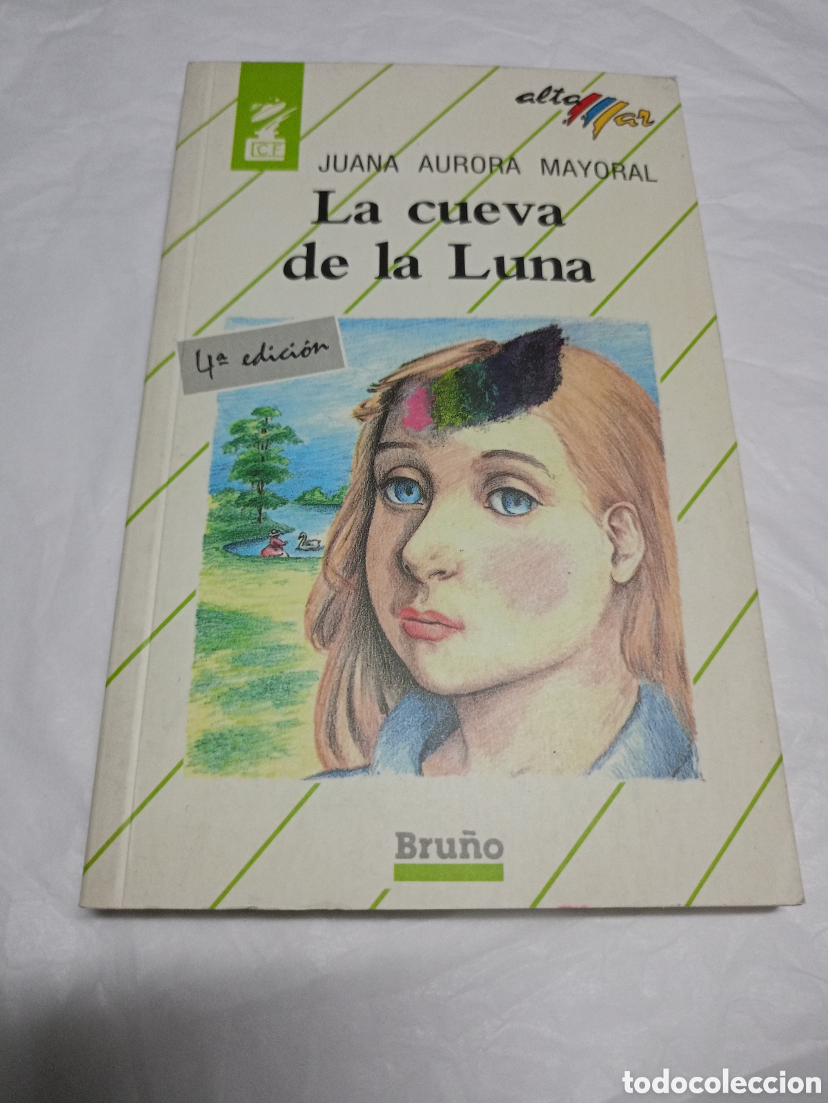 Libros de segunda mano: JUANA AURORA MAYORAL- LA CUEVA DE LA LUNA-e.d. BRU&Ntilde;O-a&ntilde;o 1990-medidas 19 X 12 Cm-Tapa blanda