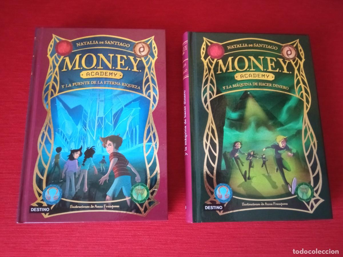 Libros de segunda mano: Dos libros M.O.N.E.Y. Academy. Autora: Natalia de Santiago