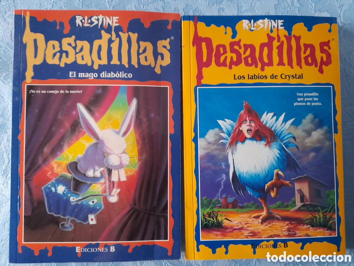 Libros de segunda mano: Dos libros infantiles Pesadillas, El Mago diab&oacute;lico y los Labios de Cristal