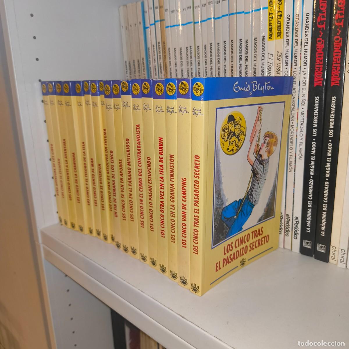 Libros de segunda mano: Lote Los Cinco Enid Blyton RBA 2001 &ndash; 17 Libros