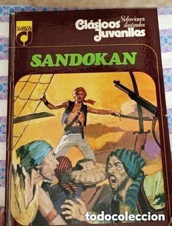 Libros de segunda mano: SANDOKAN - EMILIO SALGARI -- CLASICOS JUVENILES - LIBRO ILUSTRADO -leer detalles