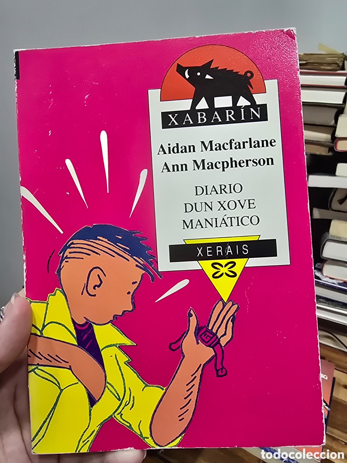Libros de segunda mano: DIARIO DUN XOVE MANIATICO Aidan Macfarlane Ann McPherson XERAIS 1991 novela juvenil en gallego
