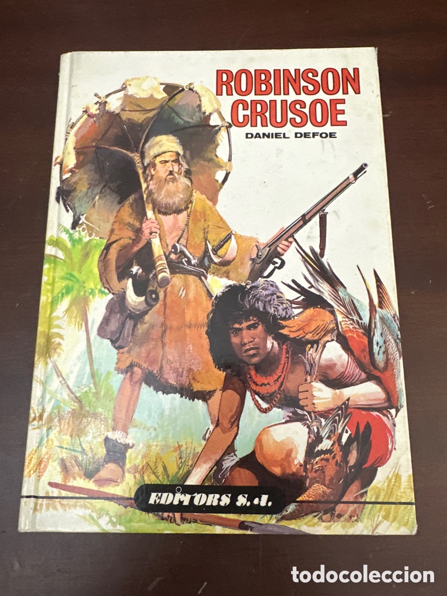 Libros de segunda mano: Robinson Crusoe - Daniel defoe (Editors - Colecci&oacute;n &eacute;xito, 1988).ilustrado.