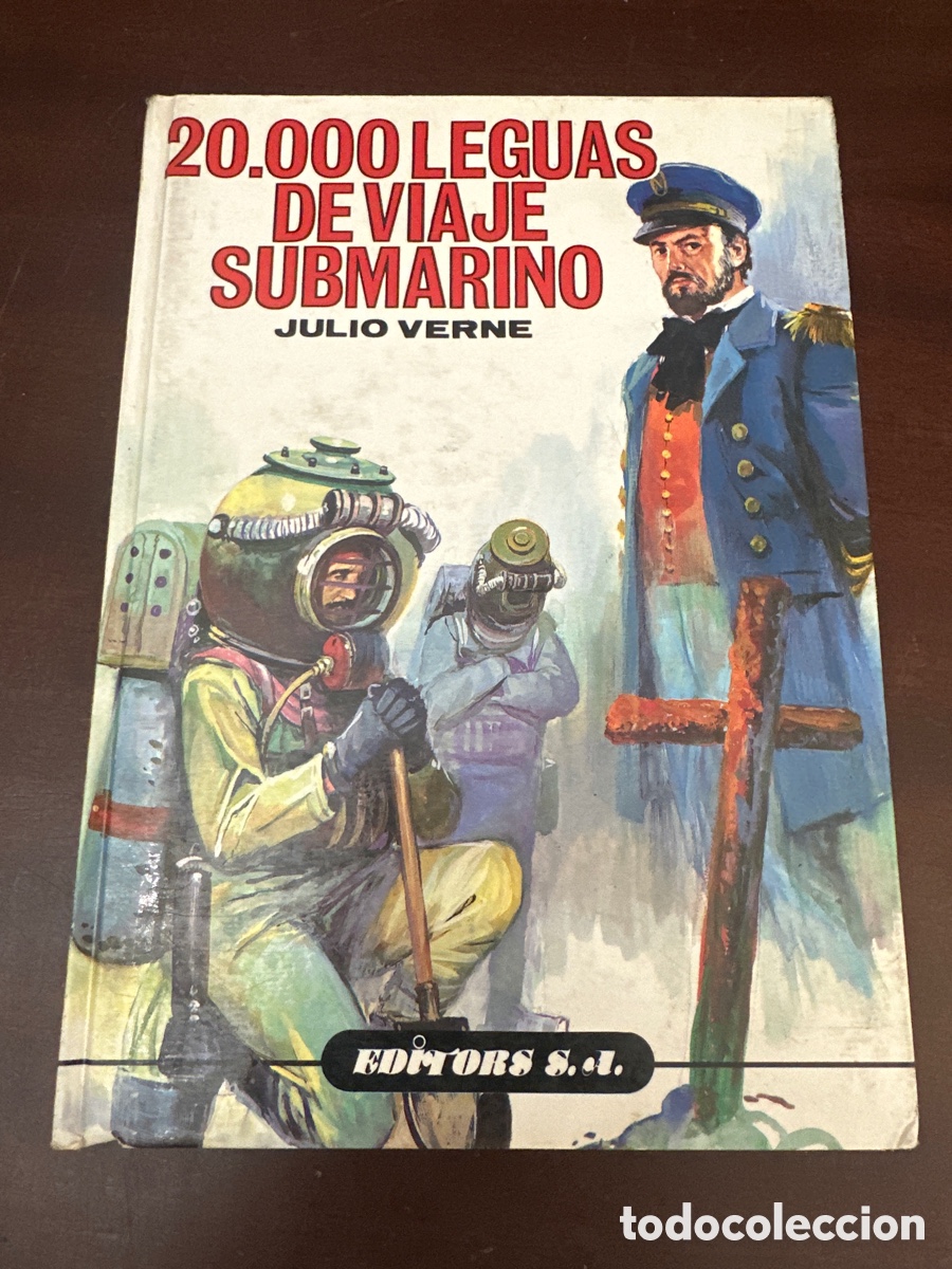 Libros de segunda mano: 20.000 Leguas de viaje submarino. Julio Verne (Editors - Colecci&oacute;n &eacute;xito, 1987).ilustrado.