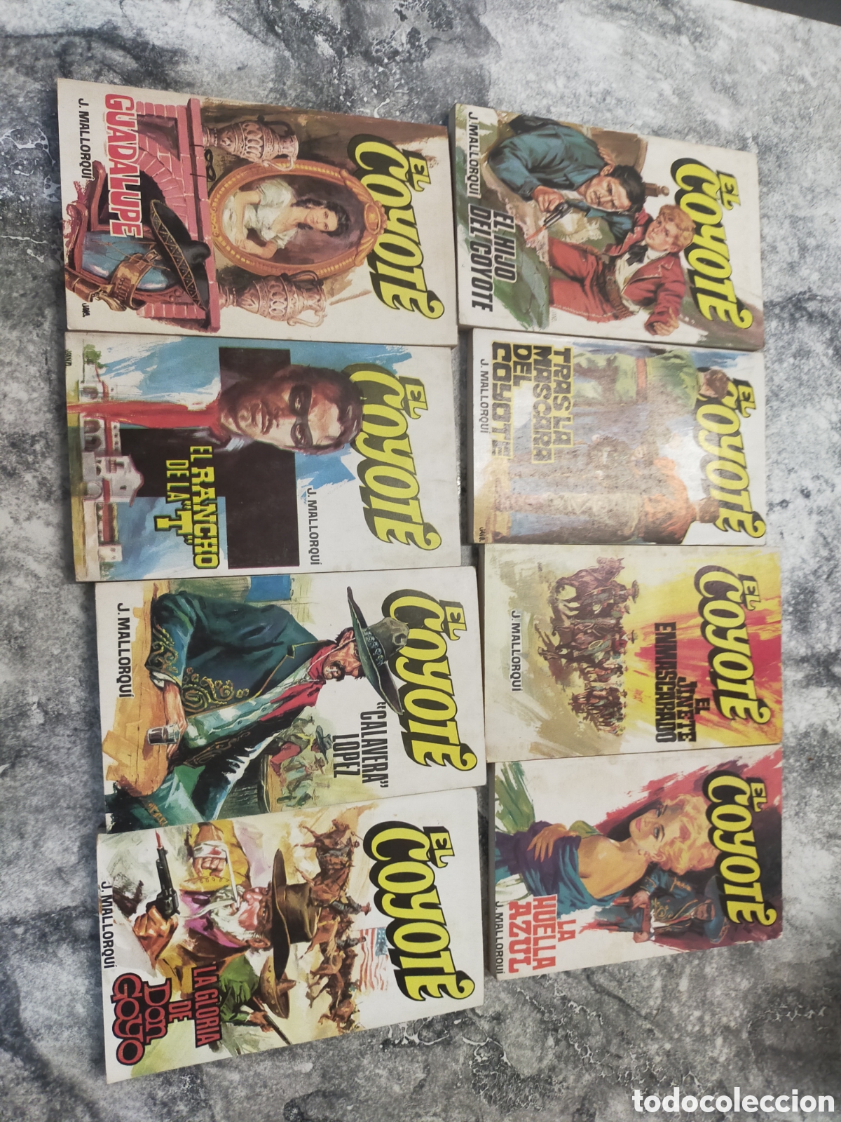 Libros de segunda mano: 8 novelas El Coyote J. Mallorqu&iacute;
